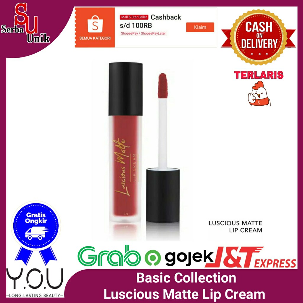 (hàng Mới Về) Son Kem Lì Trang Điểm Môi Mịn Màng Trọng Lượng Nhẹ | BigBuy360 - bigbuy360.vn