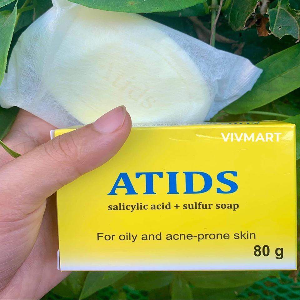 ✅ ATIDS SOAP - Xà phòng tắm y khoa giúp làm sạch, cho da mụn, dày sừng, viêm nang lông