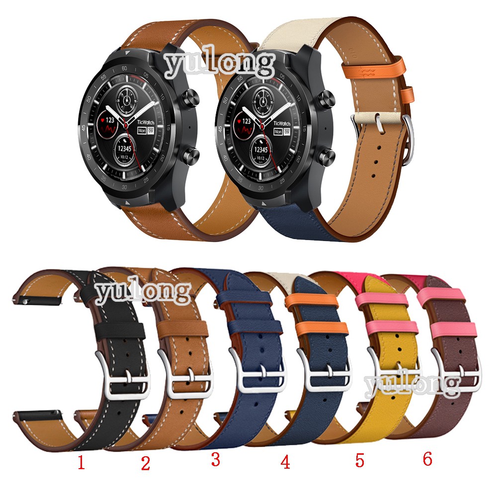 Dây đeo bằng da cho đồng hồ thông minh Ticwatch Pro