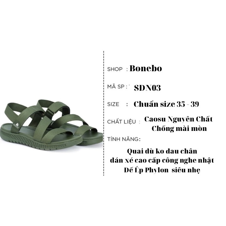 [Mã FASHIONT4WA2 giảm 10k đơn từ 50k] Sandal Nữ Quai Ngang Thiết Kế Cao Cấp Siêu Êm Chân SDN03