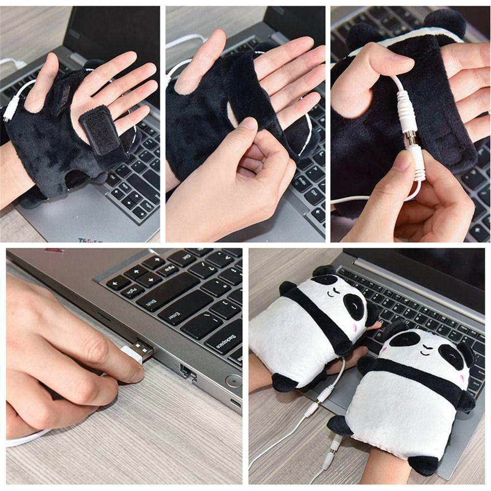 NEXTVN Electric Heating Gloves Fingerless Winter Adjustable Hook Hand Warmer