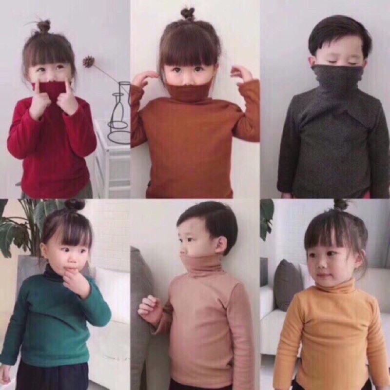 áo len tăm cao cổ cho bé trai và gái 1-6 tuổi