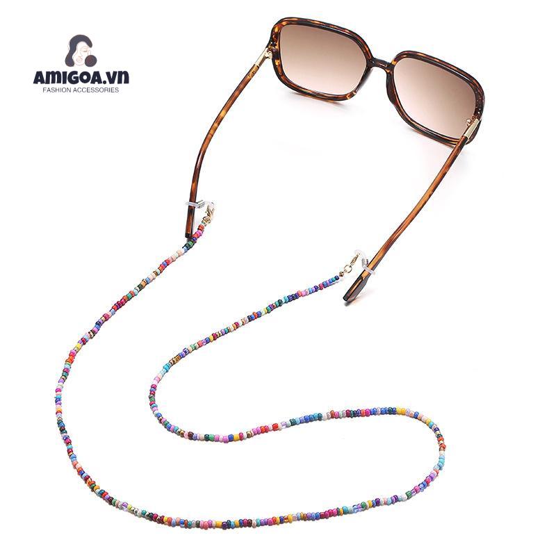 ✨✨Dây Đeo Mắt Kính Xỏ Hạt Gạo Nhiều Màu Chống Mất