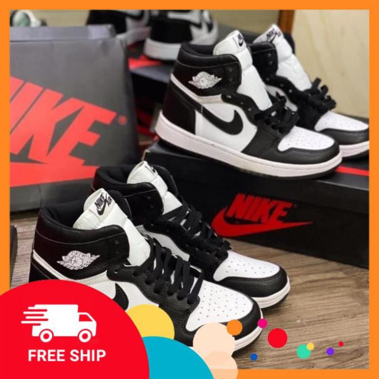 [ FREESHIP –BẢO HÀNH 12 THÁNG] GIÀY SNEAKER NAM NỮ JORDAN CAO CỔ ĐEN TRẮNG HOT TREND | BigBuy360 - bigbuy360.vn