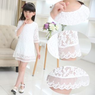 Đầm ren bé gái