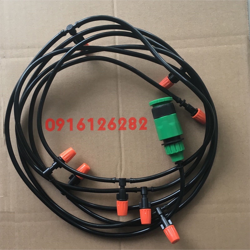 SALE SALE DALE BỘ phun sương, tưới cây sử dụng cho vòi nước máy kèm bộ kết nối ren 21-27 màu xanh như hình