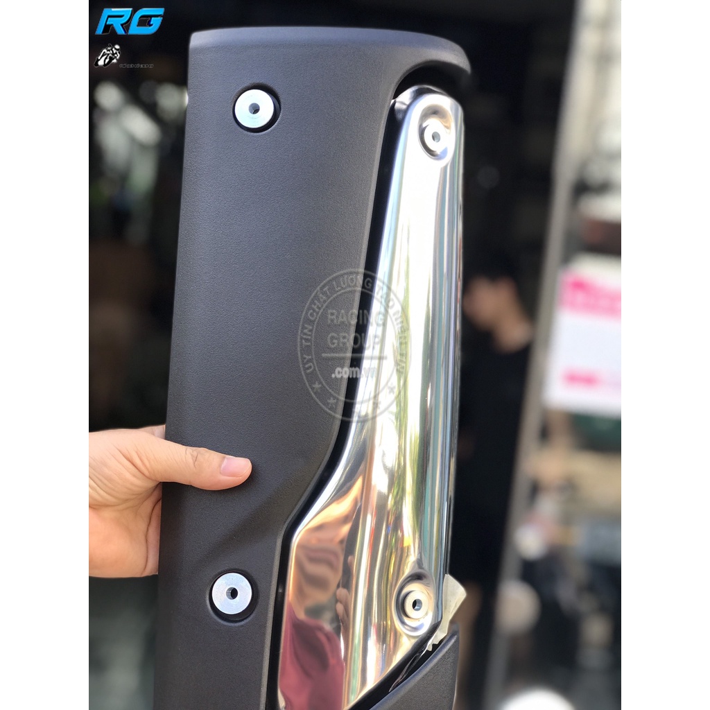 Ốp Pô Chụp Pô SH 2020 - 2022 Inox Kiểu SH Ý 300i ZHI.PAT Cao Cấp  Hàng Chính Hãng Bảo Hành 12 Tháng