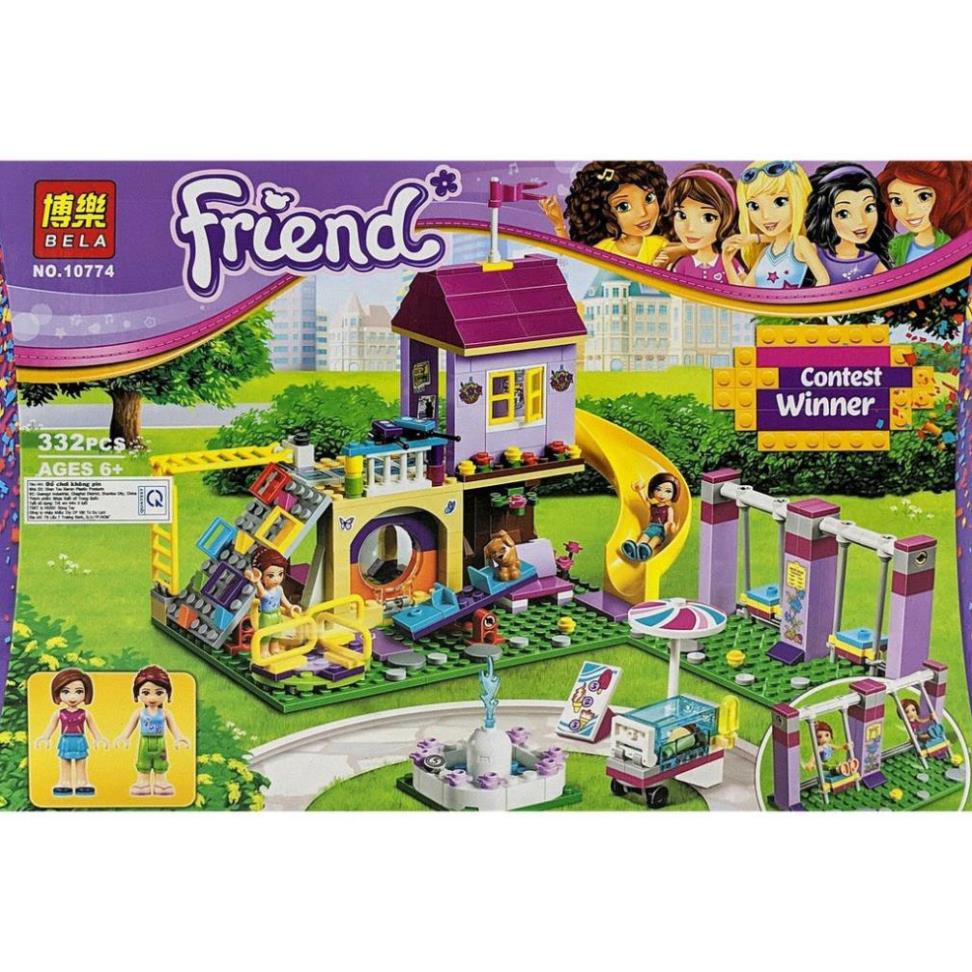 [Khai trương giảm giá] FRENDS_Lego Friend Lắp Ráp Khu Vui Chơi Cho Bé (332 miếng)