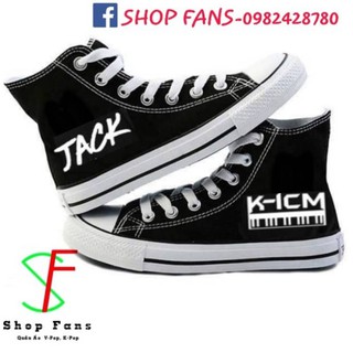 giày cv Jack K-icm, giày cổ cao in theo yêu cầu