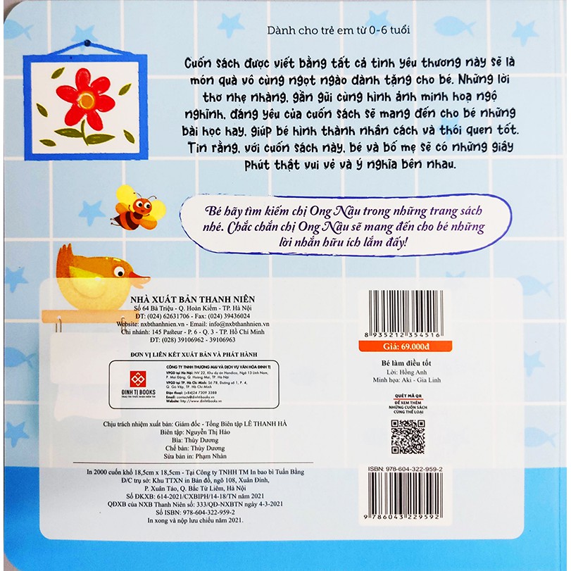 Sách - Bé làm điều tốt - Dành cho trẻ em từ 0 đến 6 tuổi