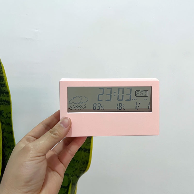 Đồng Hồ Điện Tử LED 3D Để Bàn Cao Cấp Hiển Thị Lịch Không Gây Tiếng Ồn