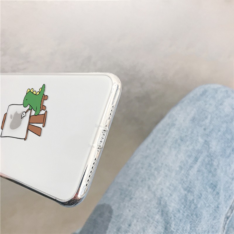 Ốp lưng iphone Khủng long xanh viền trong chống ố 5/5s/6/6plus/6s/6splus/7/7plus/8/8plus/x/xs/11/12/pro/max/plus/promax | BigBuy360 - bigbuy360.vn