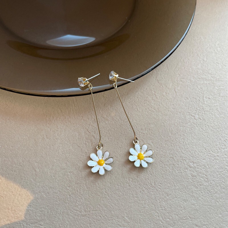 Bông Tai Nữ Hợp Kim ERASHOP 073911 - Cúc Dài Đáng Yêu, Xinh Xắn, Phù Hợp Đi Chơi, Đi Tiệc, Siêu Rẻ Đẹp