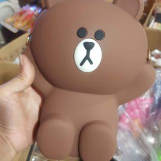 Balo gấu Brown silicon 2 dây