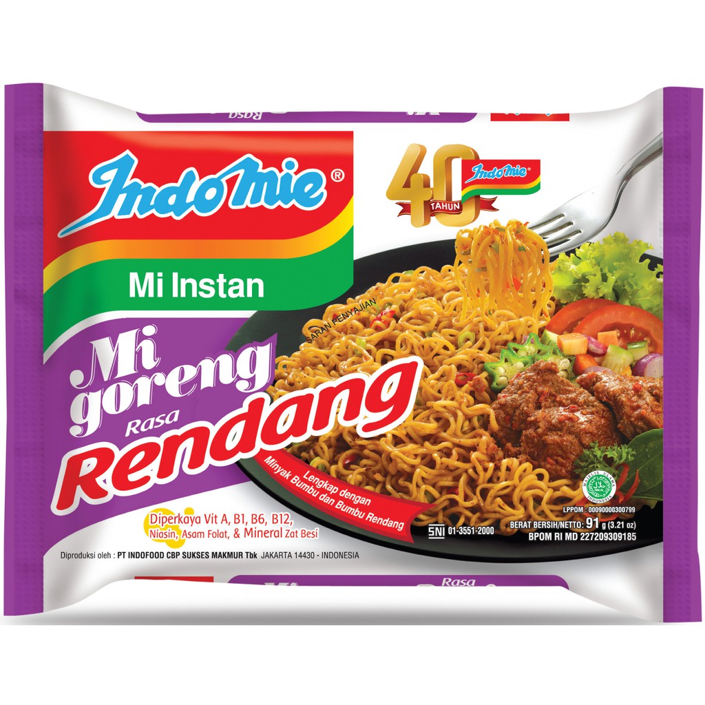 20 gói/ Mì xào khô Indomie/ nhập khẩu Indonesia