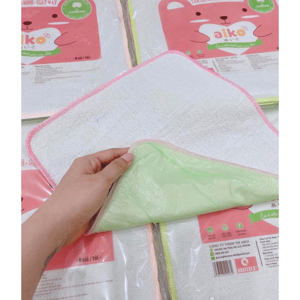 Tấm lót chống thấm cho bé giặt máy được nhiều lần Túi 10 cái