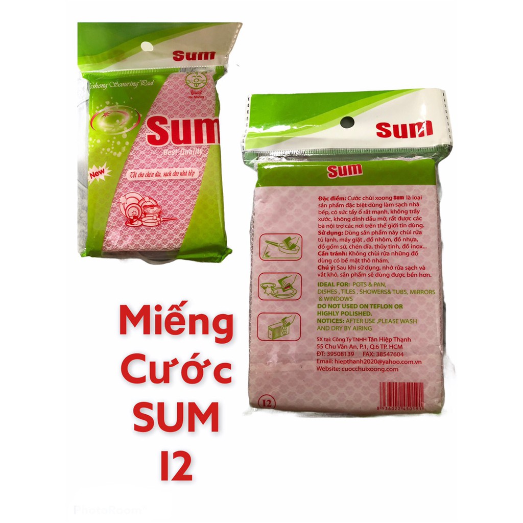 Miếng cước rửa chén SUM I2