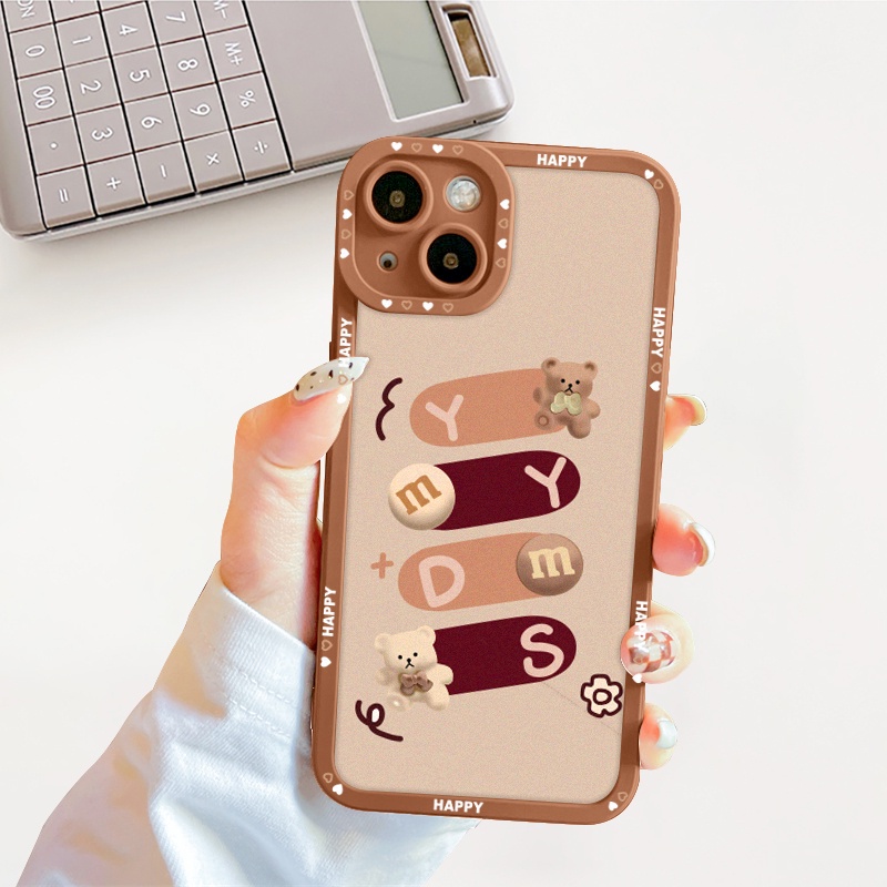 Ốp lưng iphone cạnh vuông lỗ camera gấu happy 6s/6splus/7/7plus/8/8plus/x/xs/11/12/13/pro/max/plus/promax-SALE HOT P3-1