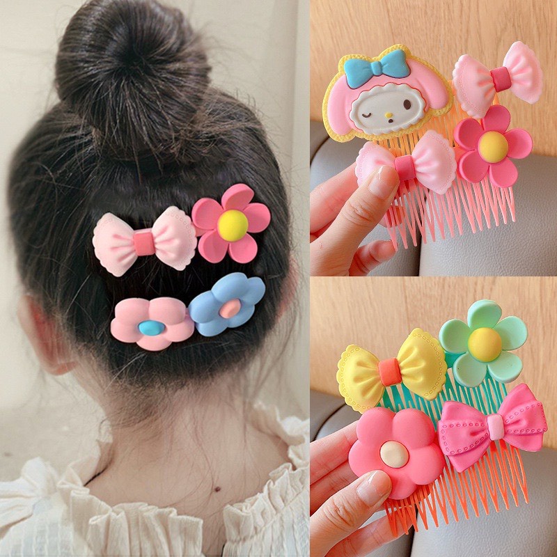Lược Cài Tóc/Xước Tóc/Kẹp Tóc Hoạt Hình Màu Sắc Đáng Yêu Cho Bé Gái Thiết Kế Dạng Lược/ Xược Mái LCT