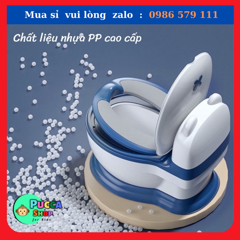 Bô gấu cute BONHERO, bô vệ sinh cho bé cỡ lớn , bệt vệ sinh zj1