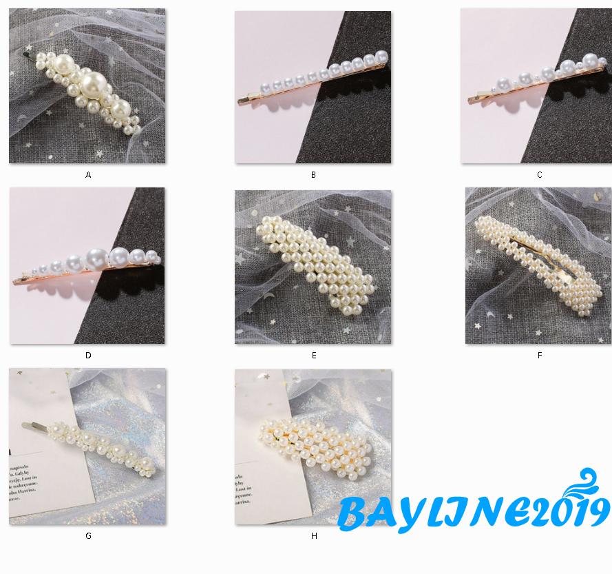 Kẹp tóc đính ngọc trai thời trang cho nữ