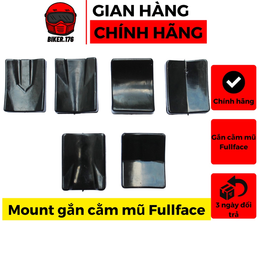 Bộ Mount gắn cằm camera hành trình cho mũ bảo hiểm Fullface - Pát gắn cằm camera