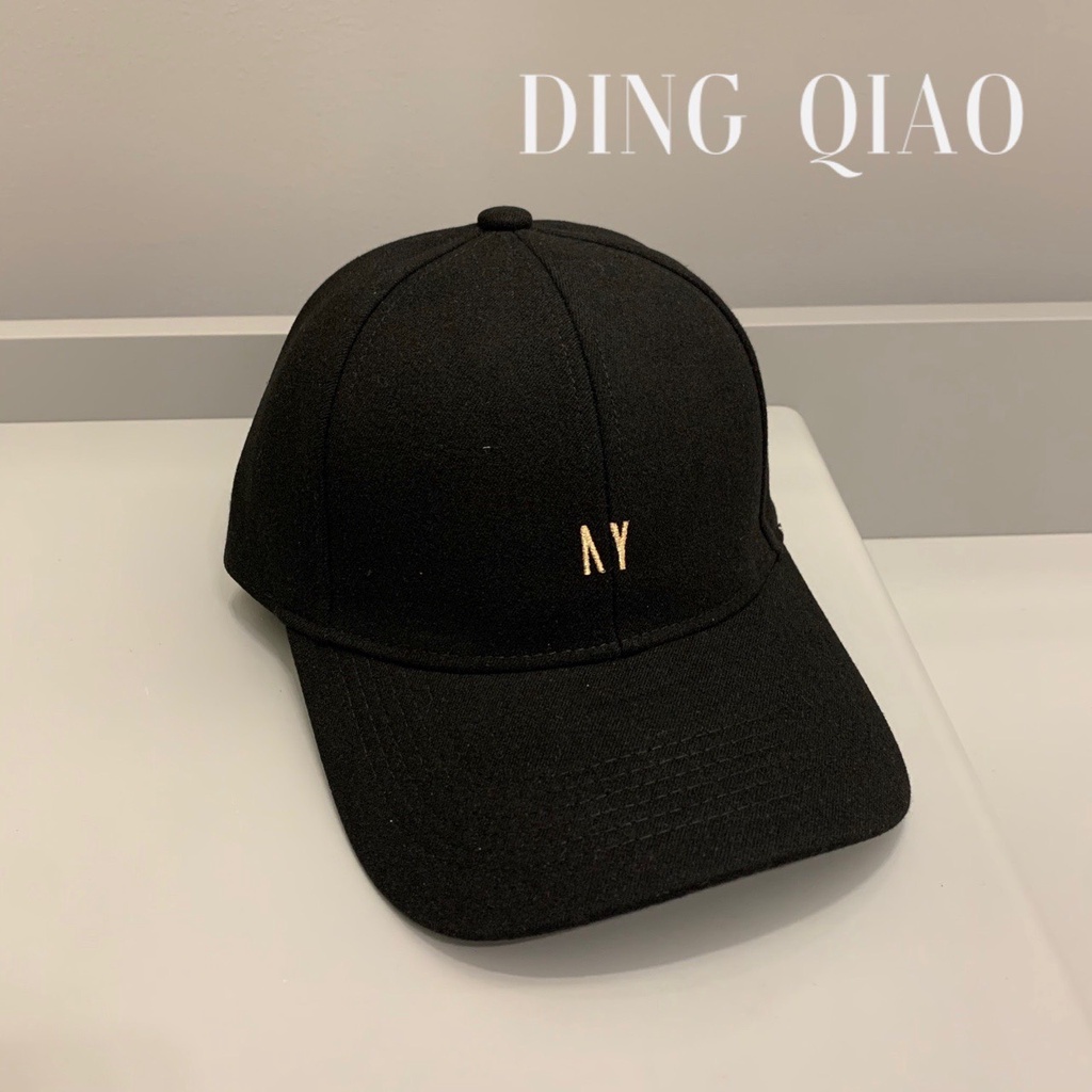Mũ Lưỡi Trai Nón Kết Nhung Cao Cấp Thêu Ay 452 Phong Cách Ulzzang Form Unisex Nam Nữ - Hazo