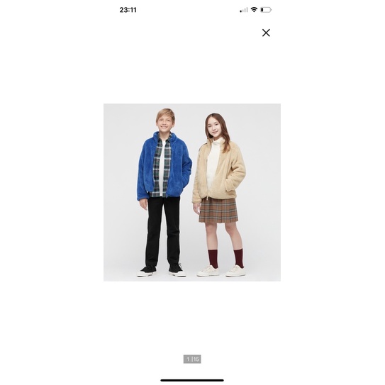Áo lông cừu uniqlo authentic dành cho bé đủ size đủ màu