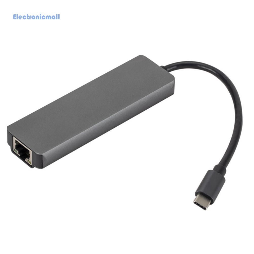 Bộ Chia Cổng Usb Type C Sang Hdmi 3.0 Pd Usb C Gigabit Rj45 5 Trong 1 Tiện Dụng