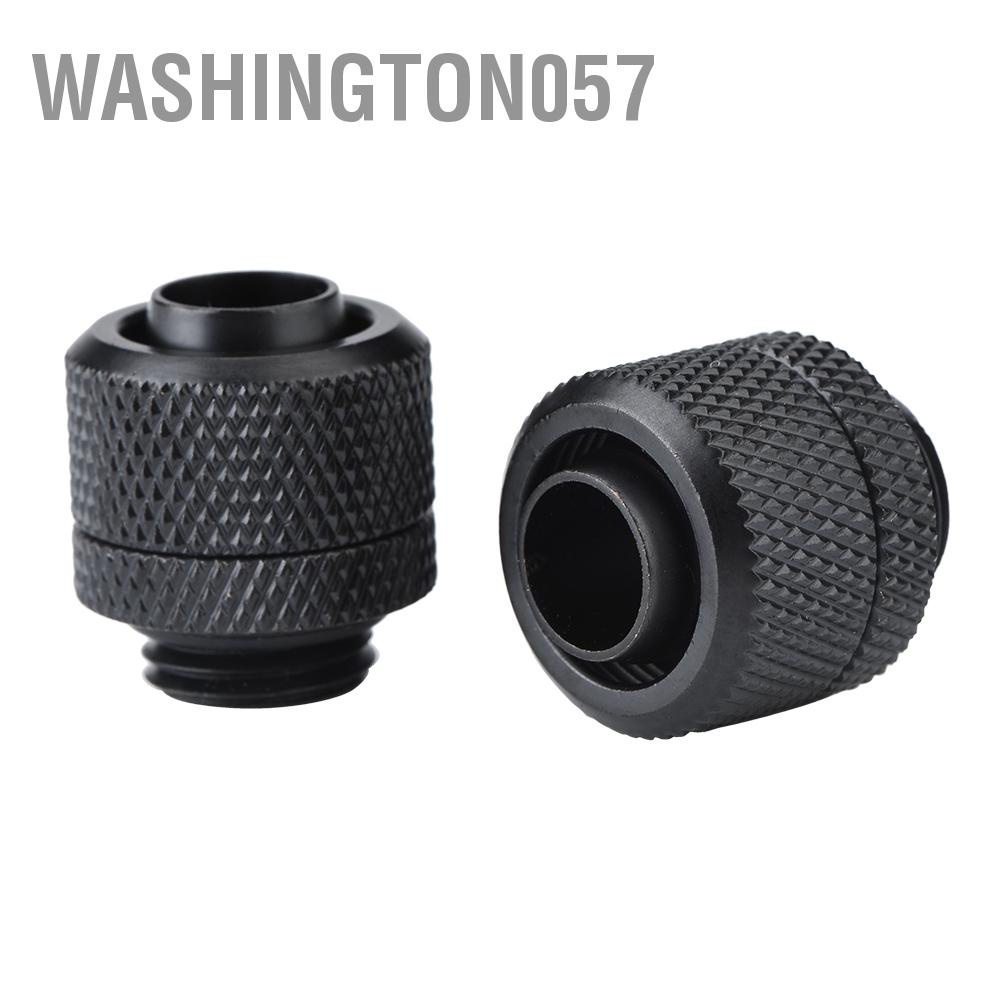 Washington057 2PCS G1 / 4 Đầu nối ống linh hoạt ren Đồng thau Hai cảm ứng Phù hợp để làm mát bằng nước PC