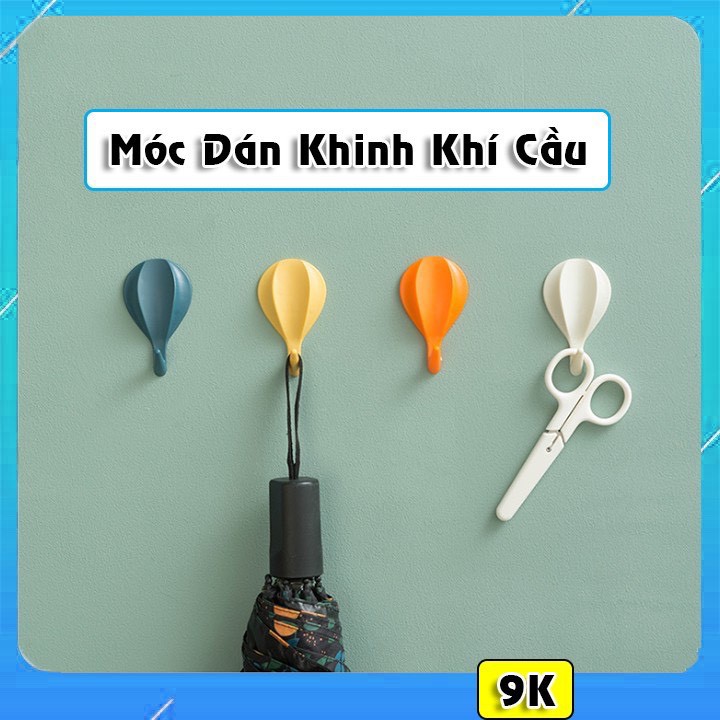 Móc Nhựa - Taky, Hình Khinh Khí Cầu Dễ Thương Dán Tường Trang Trí, Nhiều Màu Lựa Chọn, Kiểu Dáng Đẹp - 2222