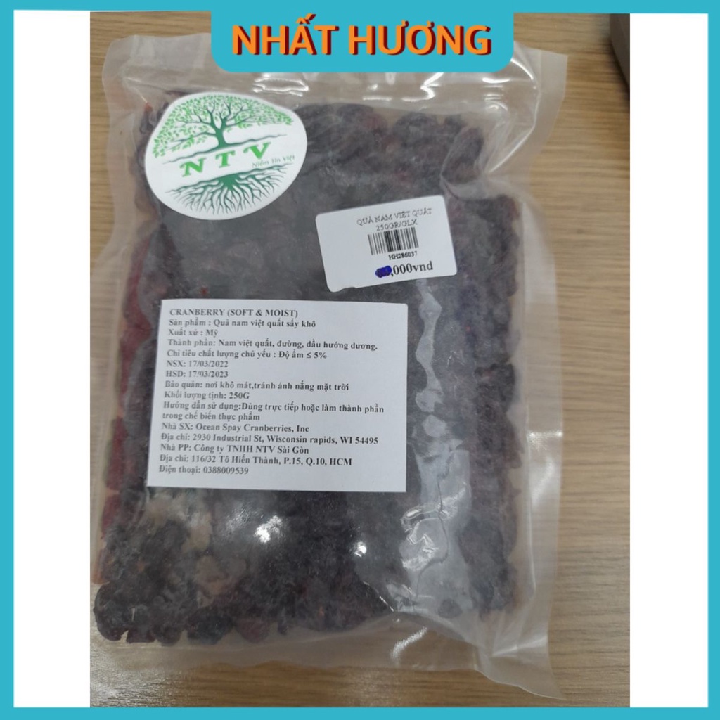 Nam Việt Quất 250gr NTV