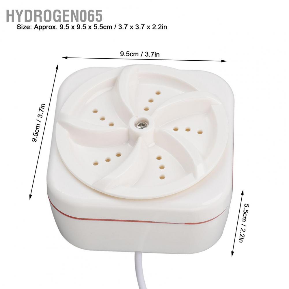 Máy giặt siêu âm 5V 18W USB chạy bằng sóng Tuabin di động có thể gập lại cho du lịch ký túc xá Hydrogen065