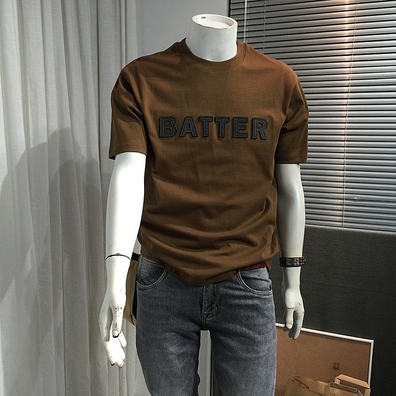 Áo Thun Kaki Tay Ngắn In Chữ Thời Trang Mùa Hè Mới 2022