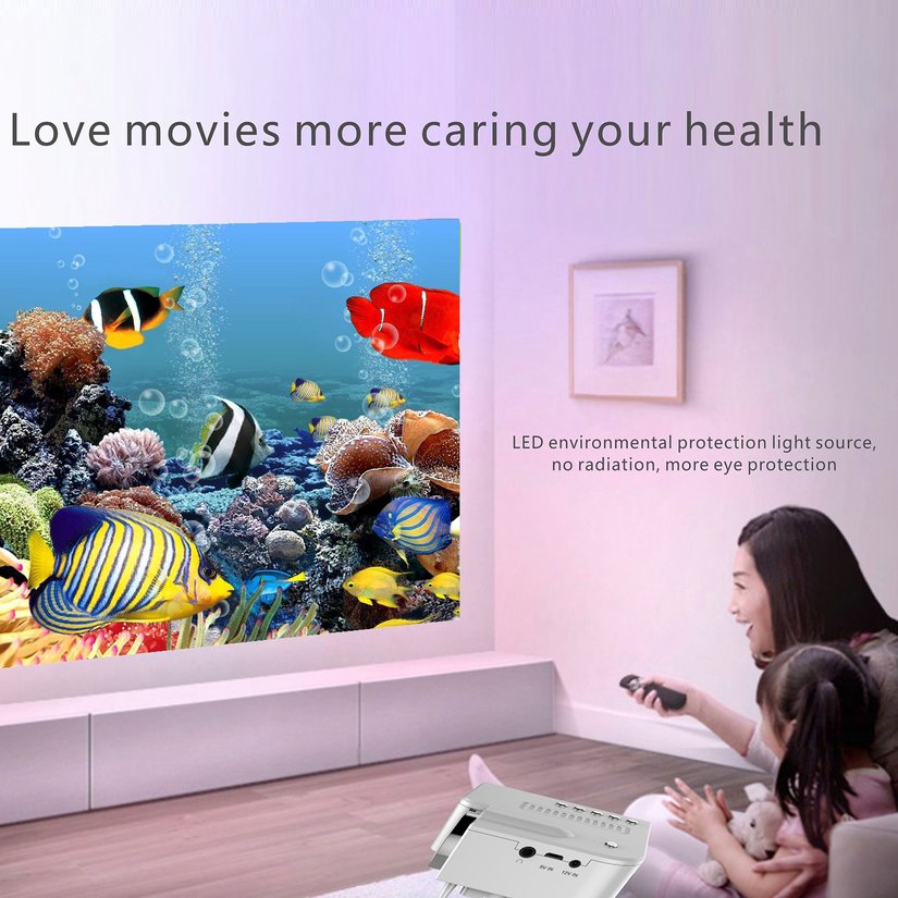 8.15【HOT】UC28B+ Home LED Projector Mini Portable 1080P HD Projection For Home Theater