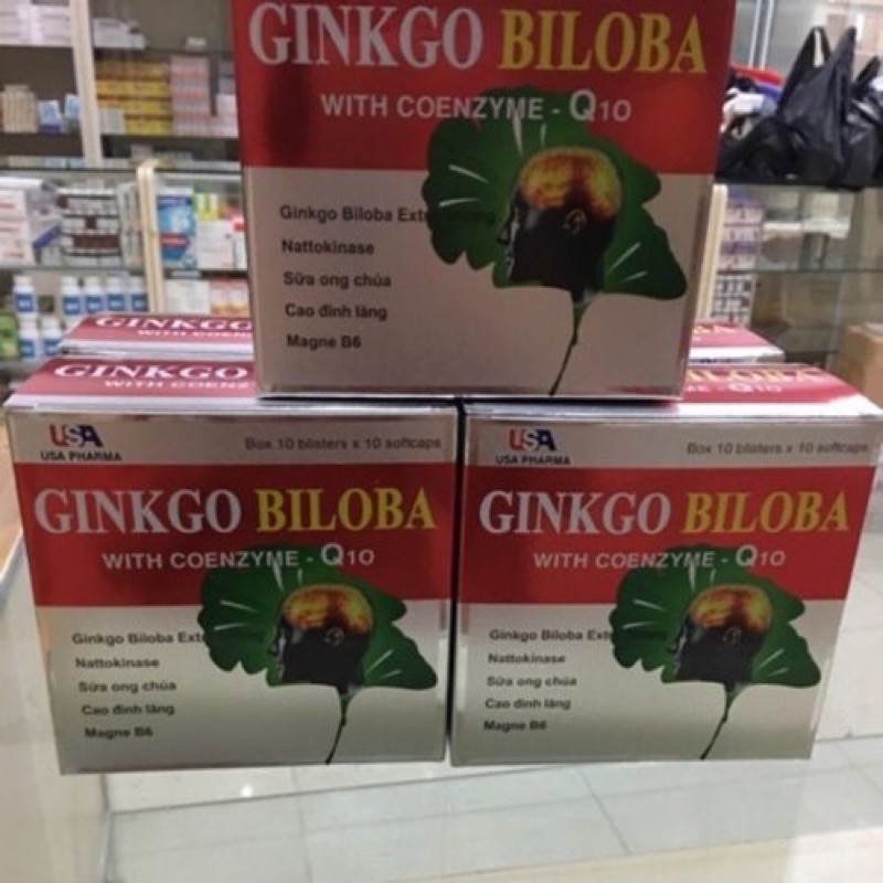 ✅ Sản phẩm này không phải là thuốc ✅ Viên uống bổ não Ginkgo Biloba Q10( Hộp 100 viên )