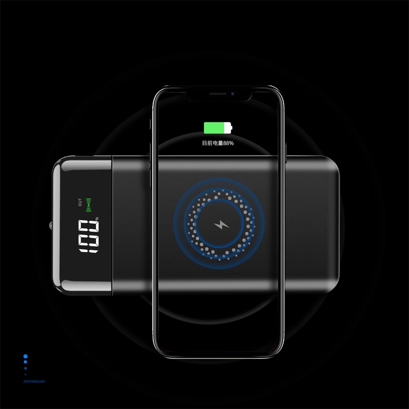 Sạc Dự Phòng KRECOO Dung Lượng 20000mah Hỗ Trợ Sạc Nhanh Không Dây Tích Hợp Đèn LED 2 Cổng Cắm USB Màn Hình Kỹ Thuật Số