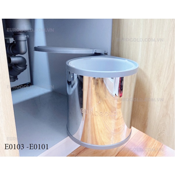 Thùng Rác Tròn Eurogold E0101 E0103 Thùng Rác Nhà Bếp Bền Đẹp CÓ THỢ LẮP ĐẶT
