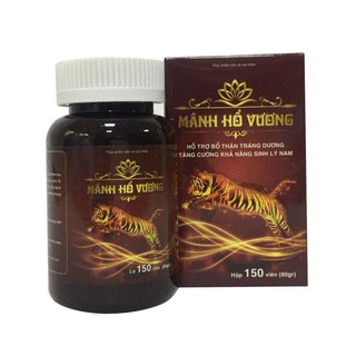 Viên uống sinh lý nam Mãnh Hổ Vương bổ thận cường dương, viên uống hỗ trợ yếu sinh lý hộp 150 viên