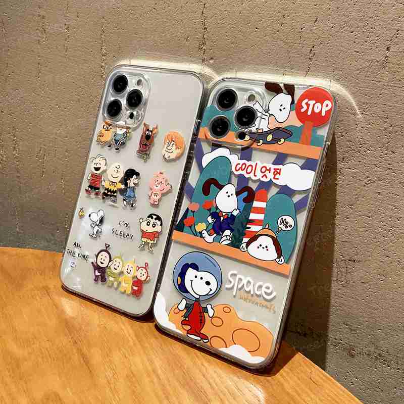 Ốp Điện Thoại In Hình Snoopy Bảo Vệ Camera Chống Rơi Cho Samsung A22 M32 S21 S20 FE Ultra Plus A82 A32 A52 A72 A12 A20S