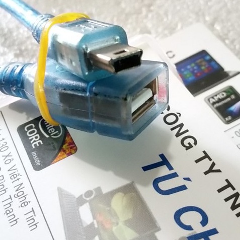 Cáp OTG Mini USB  - Dùng kết nối các thiết bị ngoại vi