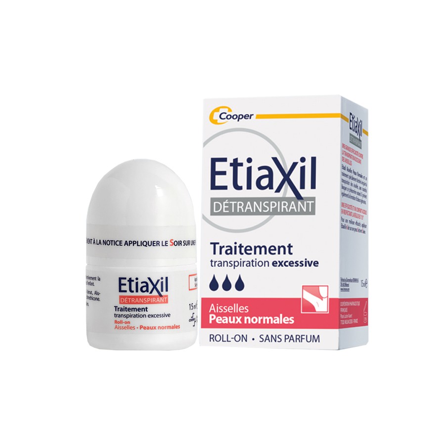 Lăn Khử Mùi Và Mồ Hôi Dành Cho Da Thường Etiaxil Detranspirant Traitement Transpiration Excessive 15ml