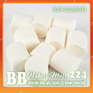 Kẹo xốp Snow White MEGA Marshmallow - Tròn TRẮNG - Gói 120gr (Corniche)