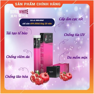 Viên sủi trắng da mờ nám Bora White liệu trình 20 ngày