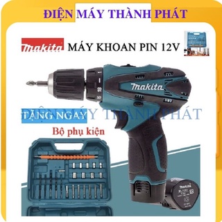 Máy khoan bắn vặn vít pin cầm tay mini Makita 12V