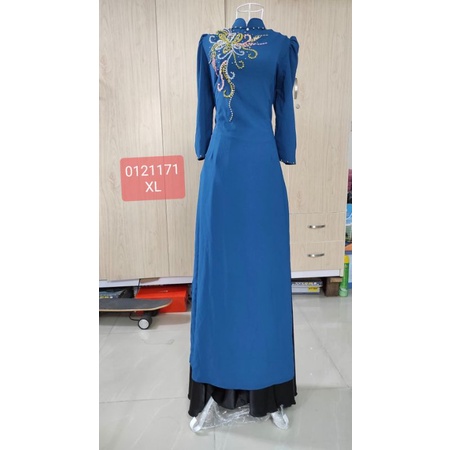 Áo Dài Mẹ lụa chifon đính kim sa