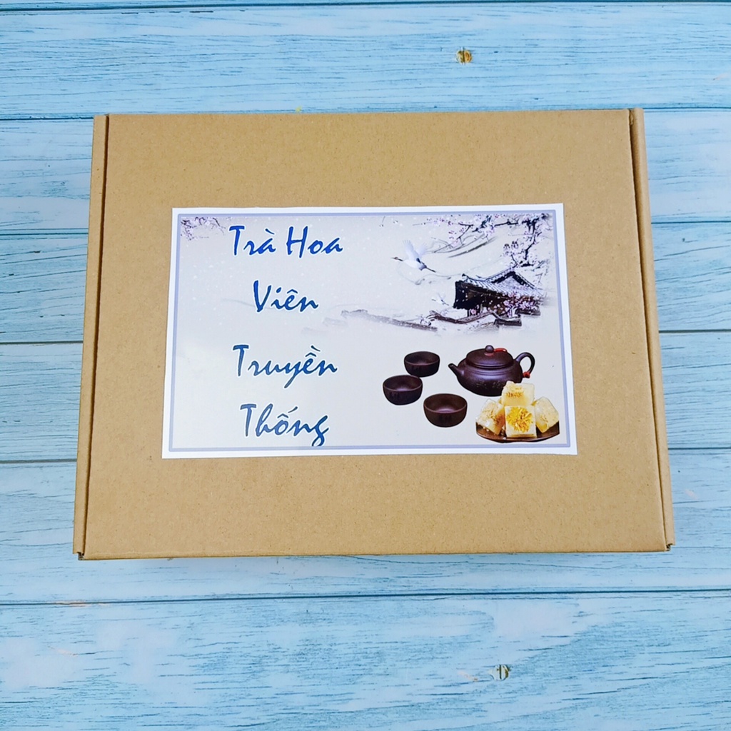 Chin Tea- 💥 HỘP TRÀ HOA VIÊN TRUYỀN THỐNG - TRÀ HOA CÚC ĐƯỜNG PHÈN