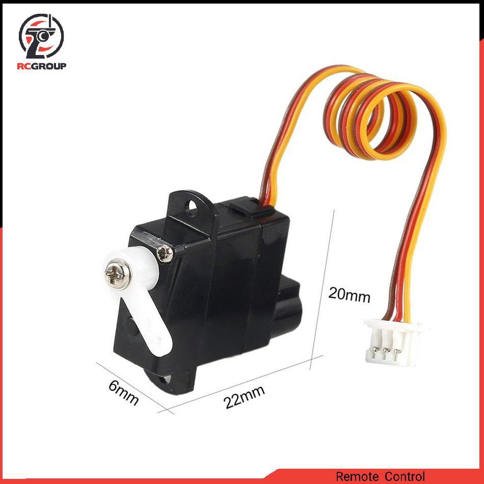 1,9g RC Trực thăng Động cơ Servo bằng nhựa Wltoys A600 K100 K110 K123 K124 V977