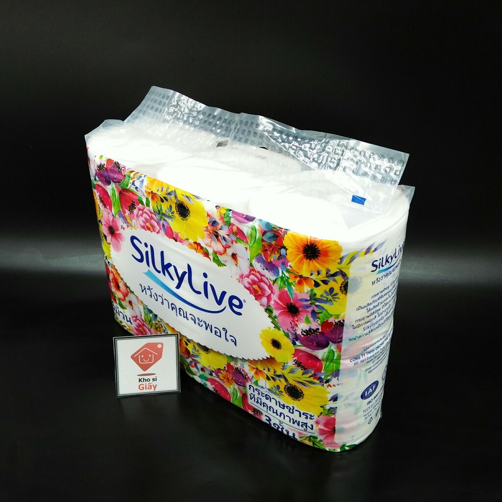 LỐC 6 CUỘN GIẤY VỆ SINH KHÔNG LÕI SILKY LIVE