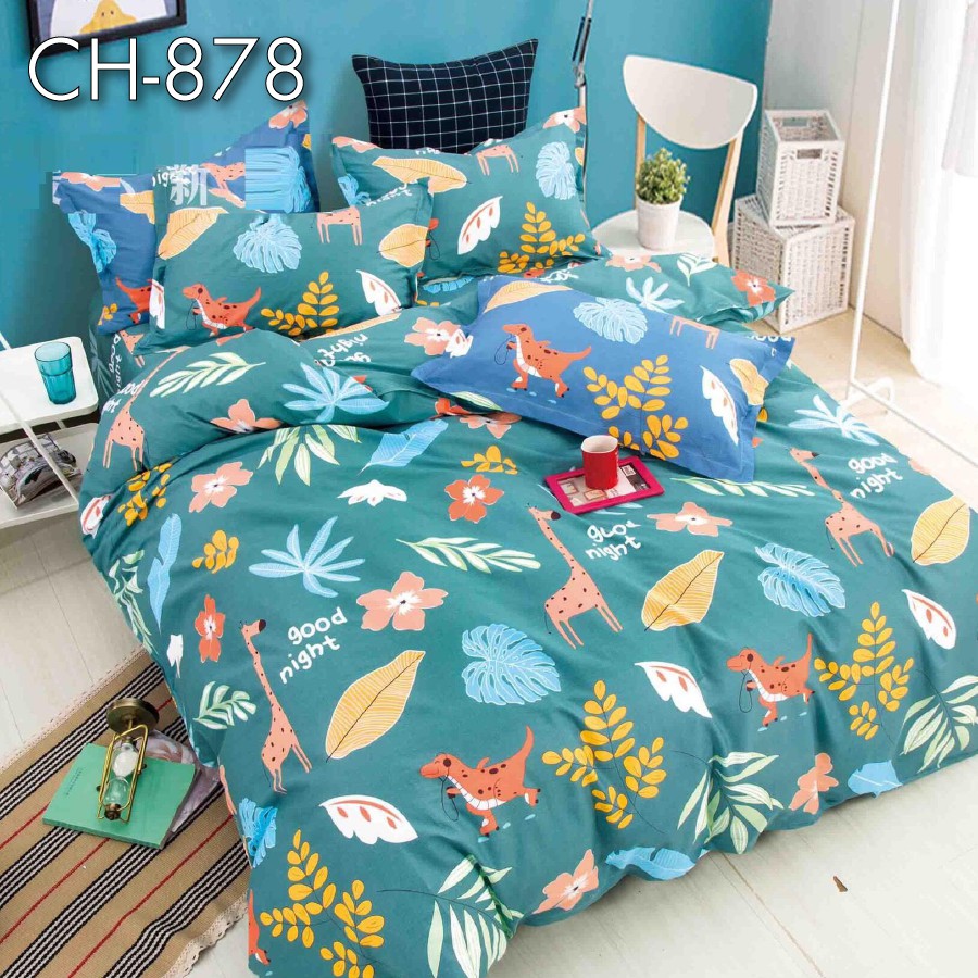 [FREESHIP] Bộ Ra Giường & Vỏ Gối Cotton 100% 1 Tấc 2 Tấc - 1m6 1m8 - BENCOTTON - Drap Ga